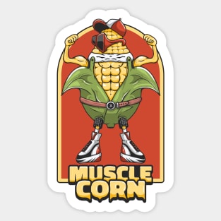 Muscle Corn Sticker